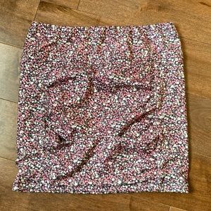 Floral mini skirt